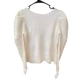 Brand new with tags! Merino wool Trina Turk Cream Knit Sweater